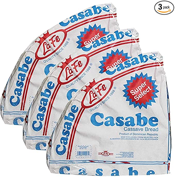 La Fe Casabe (Cassava Bread) 7oz 3 Pack - 023545202296