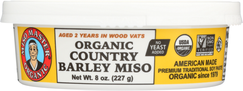 MISO MASTER: Organic Country Barley Miso, 8 oz - 0023547400515
