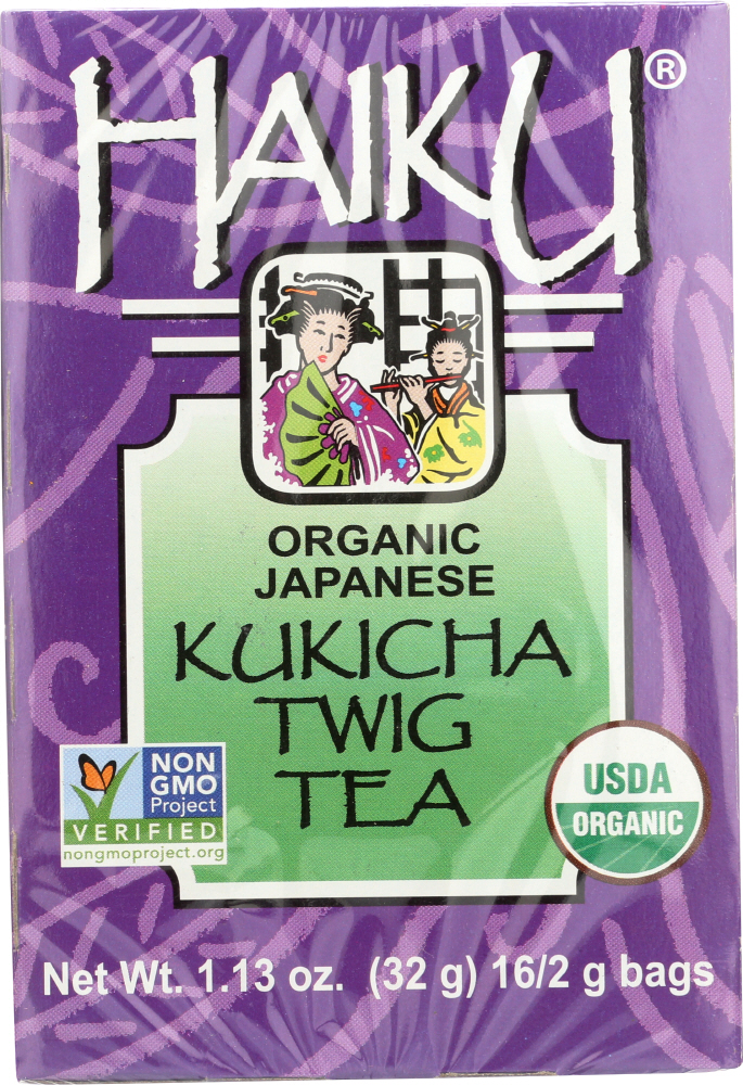 Haiku Tea - Organic - Kukicha Twig - 16 Bags - Case Of 6 - 023547500017