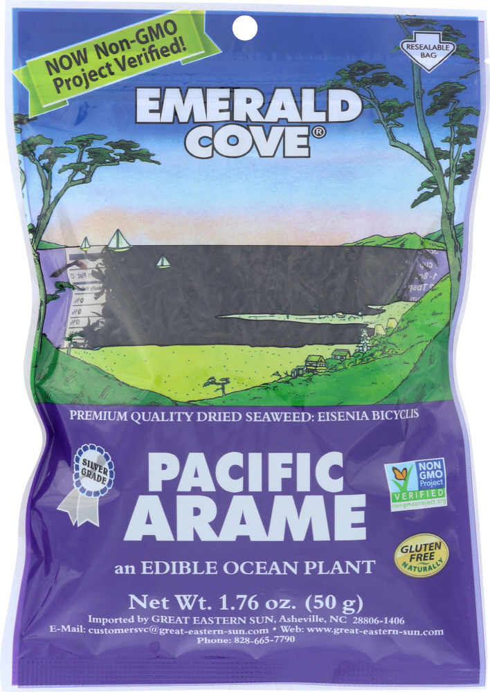 Emerald Cove Pacific Arame - Sea Vegetables - Silver Grade - 1.76 Oz - Case Of 6 - 0023547916313