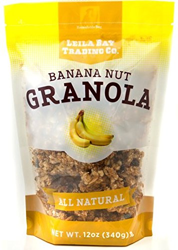 Leila Bay Trading Company Banana Nut Granola, 12 Ounce Pouch - 023882190027