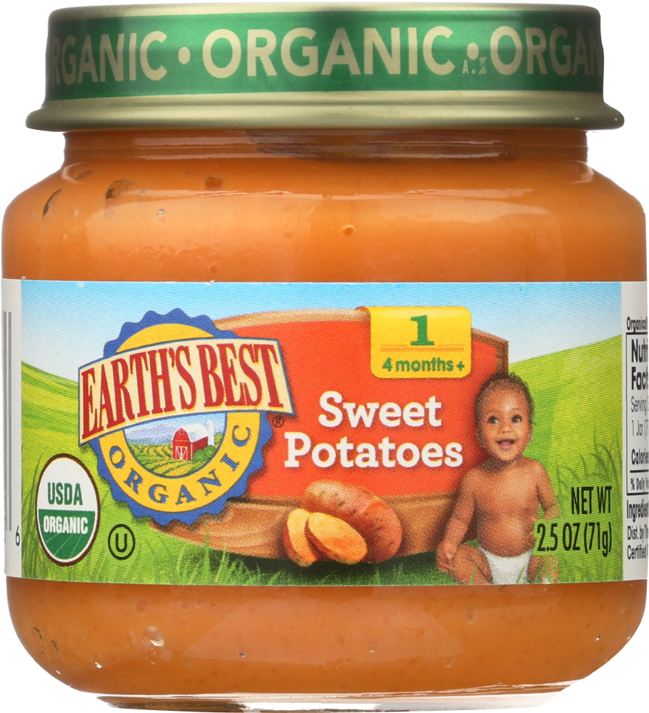 EARTHS BEST: Organic Sweet Potatoes, 2.5 oz - 0023923200036