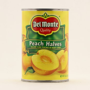 Del monte, peach halves - 0024000167143