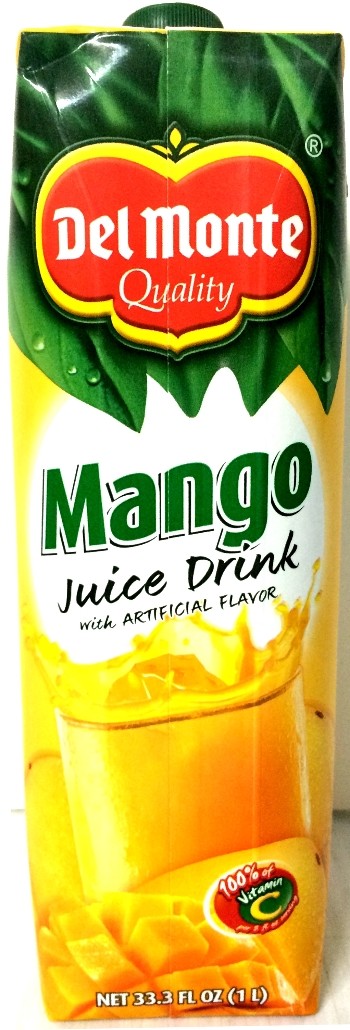 DEL MONTE: Mango Juice Drink, 33.3 oz - 0024000222460