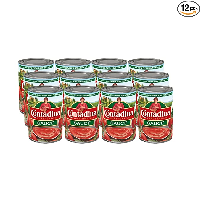  CONTADINA Canned Tomato Sauce, 12 Pack, 15 oz Can  - 024000522430