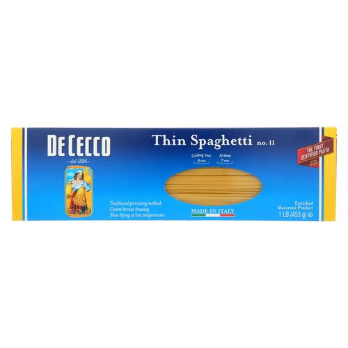 De Cecco Pasta - Spaghetti Pasta - Case Of 20 - 16 Oz. - 0024094070114