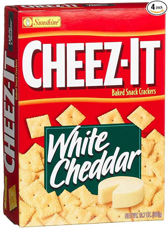 White Cheddar Baked Snack Crackers, White Cheddar - 024100440856