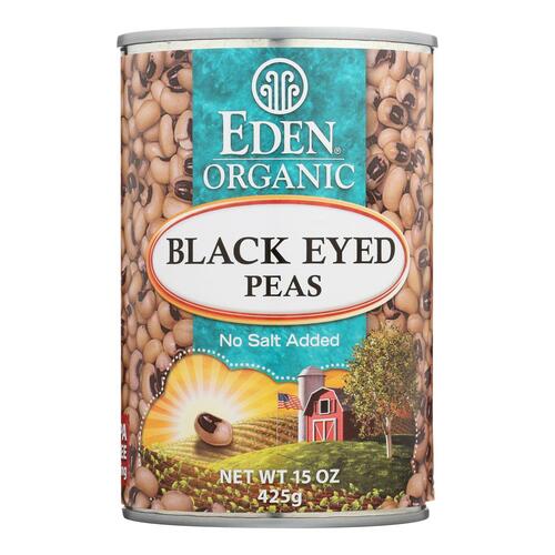 Eden Foods Organic Black Eyed Peas - Case Of 12 - 15 Oz. - black