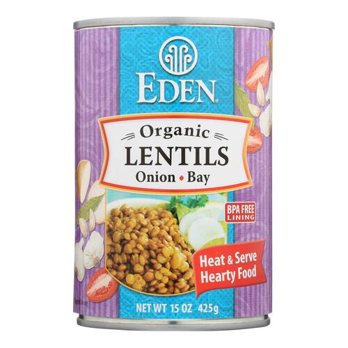 Eden, Organic Lentils W/ Onion, Bay - 024182002867