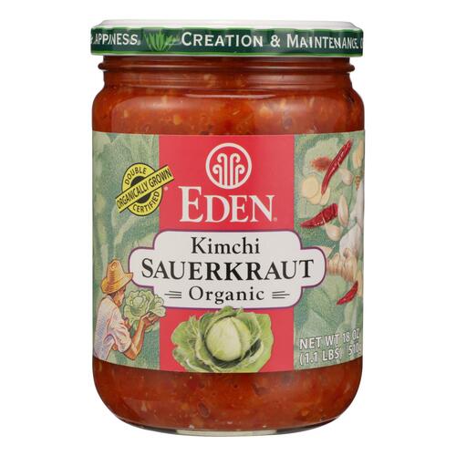 Eden Foods Organic Kimchi Sauerkraut - Case Of 12 - 18 Oz - 0024182011050