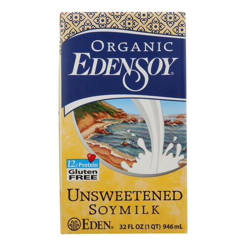 Eden Foods Organic Unsweetened Soymilk - Case Of 12 - 32 Fl Oz. - 024182025064