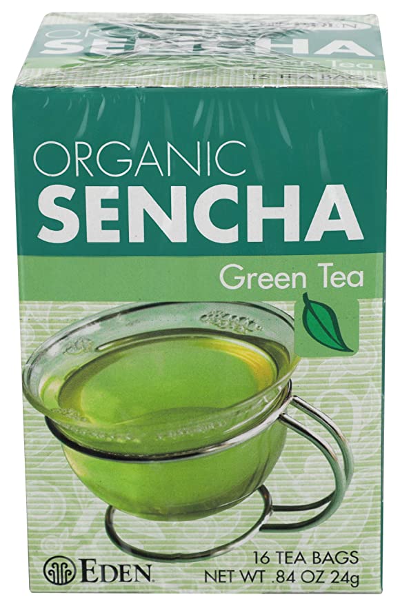  Eden Foods Tea Sencha Green Organic, 16 ct  - 024182181371