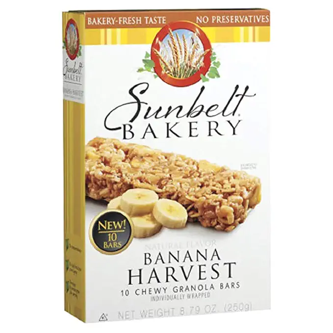  Sunbelt Bakery Banana Oat Chewy Granola Bars 10 Ct [3 Pack]  - 024300031014