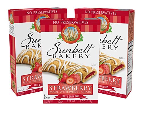 Sunbelt Bakery's Strawberry Fruit & Grain Bars, 1.4 oz Bars, 96 Count - 024300031731
