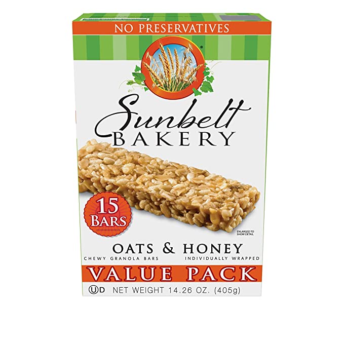 OATS & HONEY Chewy Granola Bars 15-Count VALUE PACK (5 Boxes) - 024300033025