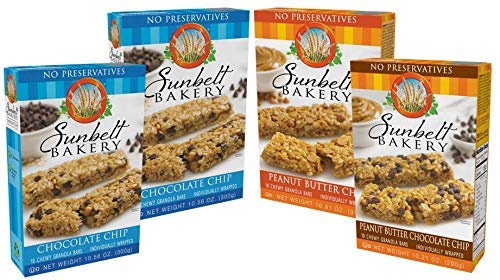  Sunbelt Bakery Chewy Granola Bars, 3 Flavor Variety Pack, No Preservatives (40 Bars)  - 024300781063