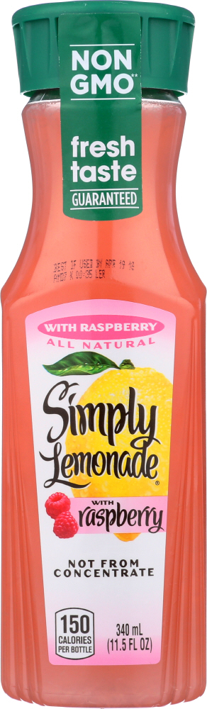 Simply Lemonade W/ Raspberry Bottle, 11.5 Fl Oz - 00025000000188