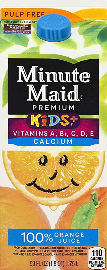 Minute Maid, 100% Juice, Orange - chocolate