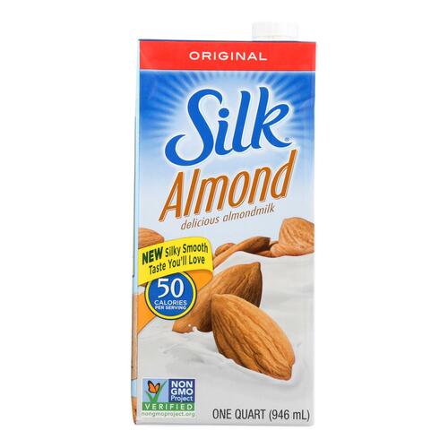 Silk PureAlmond Unsweetened Vanilla Almondmilk, 32 oz - 0025293001251
