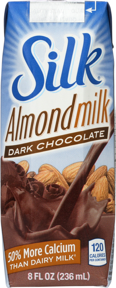 SILK: Dark Chocolate Pure Almondmilk, 8 oz - 0025293001275