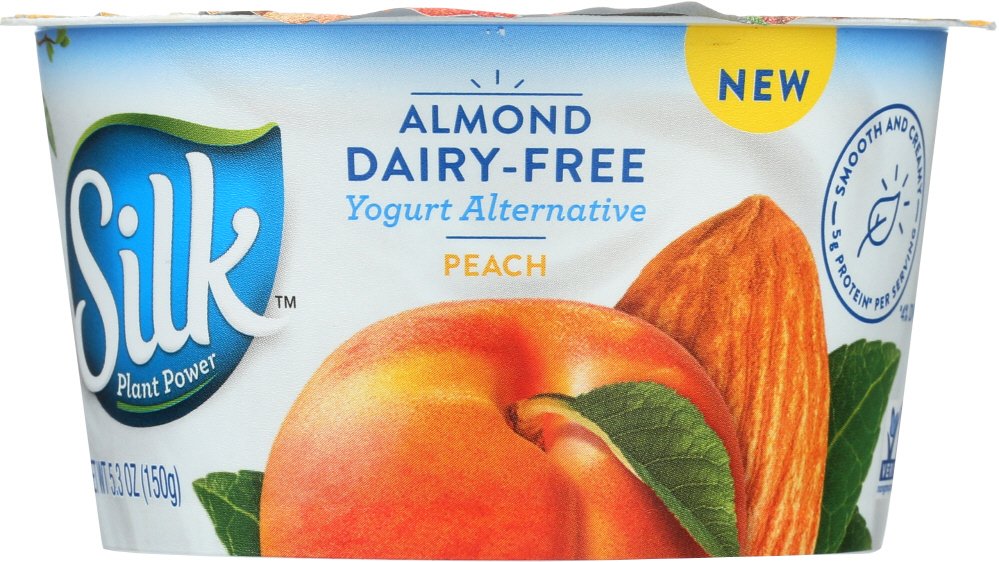 SILK: Almond Dairy Free Yogurt Alternative Peach, 5.3 oz - 0025293003989