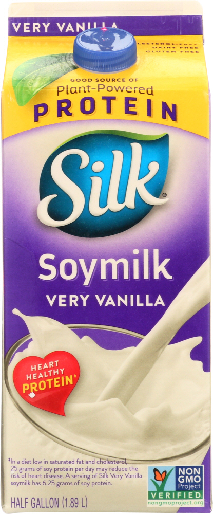 SILK: Very Vanilla Soymilk, 64 oz - 0025293600560