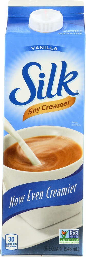 SILK: Soymilk Creamer Vanilla, 32 oz | Grocery Stores Near Me - 0025293602175