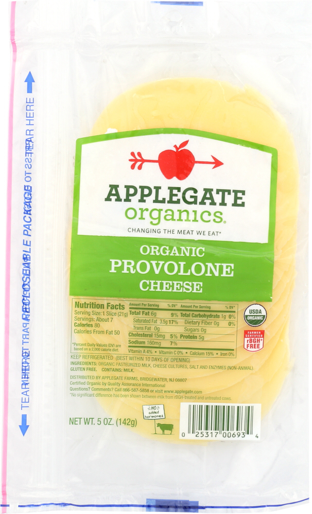 Provolone Organic Cheese, Provolone - 025317006934