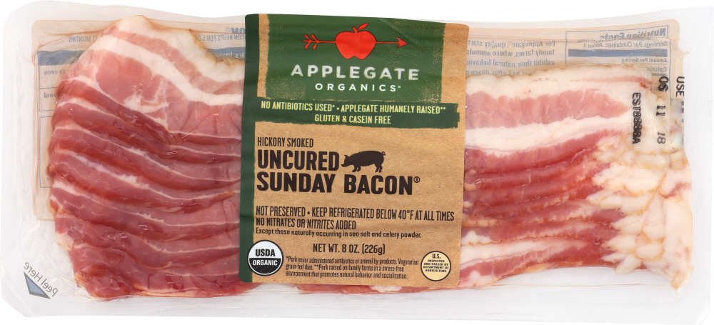 APPLEGATE: Bacon Sunday Organic, 8 oz | Grocery Stores Near Me - 0025317102001