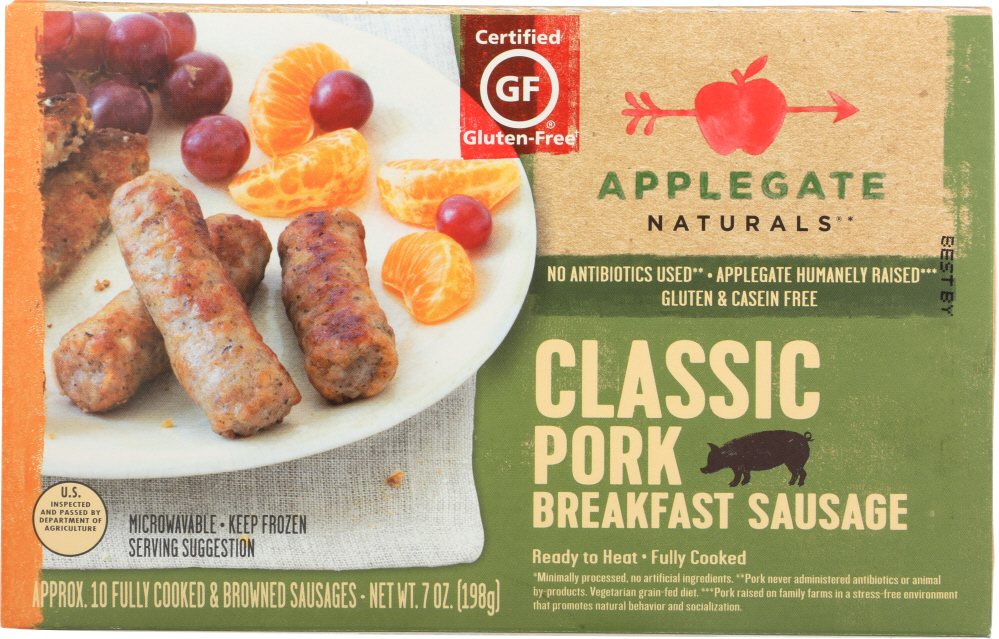 APPLEGATE NATURALS: Classic Pork Breakfast Sausage, 7 oz - 0025317693004