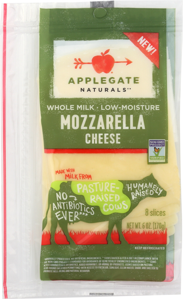 APPLEGATE: Naturals Mozzarella Cheese, 6 oz - 0025317889001