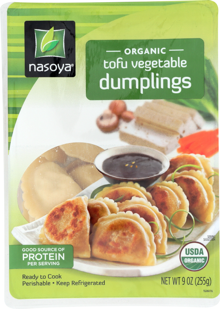 NASOYA: Organic Tofu Vegetable Dumplings, 9 oz - 0025484008151