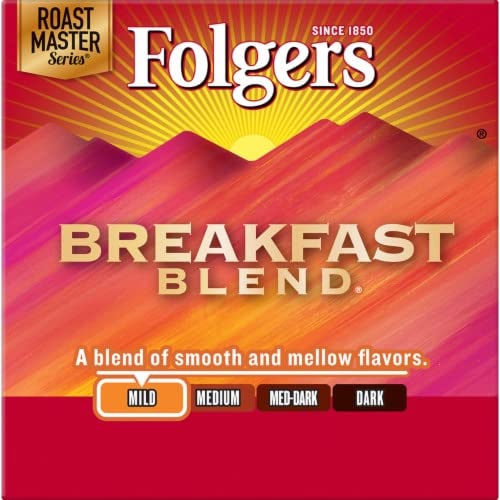  Folgers Breakfast Blend K Cup Pods for Keurig Brewers, Mild Roast, 32 Count  - 025500686752
