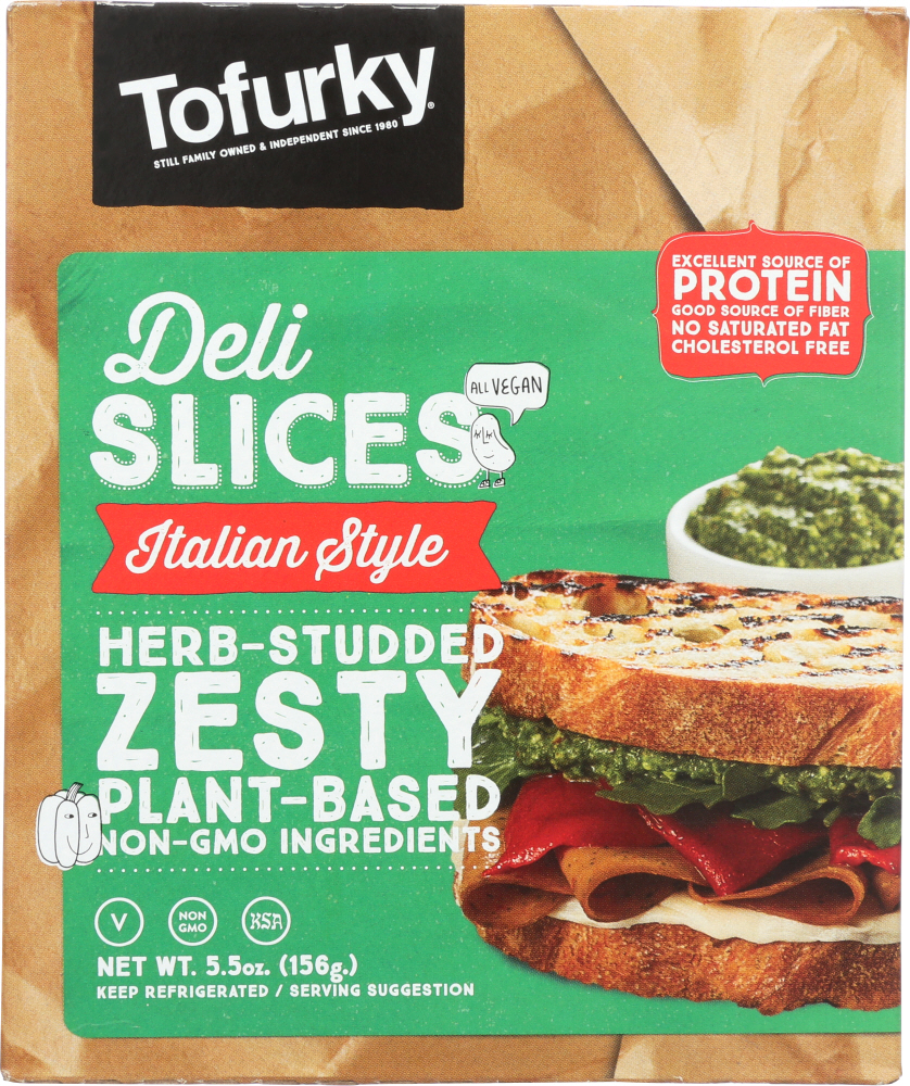 TOFURKY: Plant-Based Deli Slices Italian Style, 5.50 oz - 0025583004238