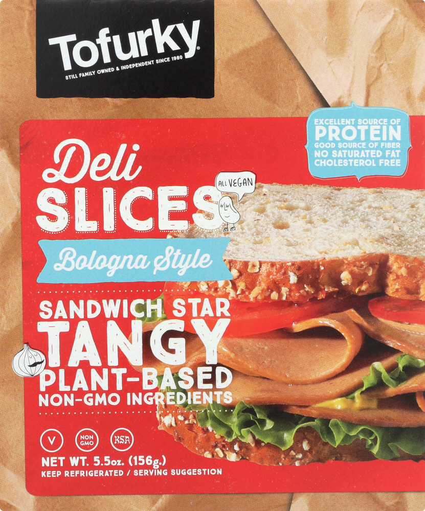 TOFURKY: Plant-Based Deli Slices Bologna Style, 5.50 oz - 0025583004276