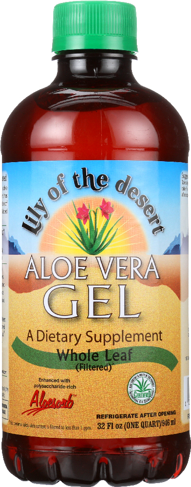 LILY OF THE DESERT: Aloe Vera Gel Whole Leaf, 32 oz - 0026395200320