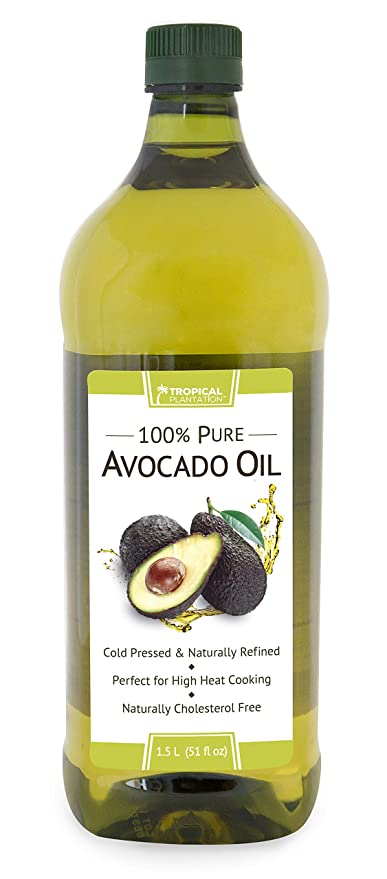 Tropical Plantation 51oz 100% Pure Avocado Oil, Cholesterol Free Made from Hass-Avocados, Cold-Pressed and Natural Refined by Lily of the Desert - 026395999910