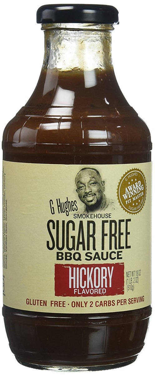 G HUGHES: Sugar Free Barbecue Sauce Hickory Flavor, 18 oz - 0026825000117