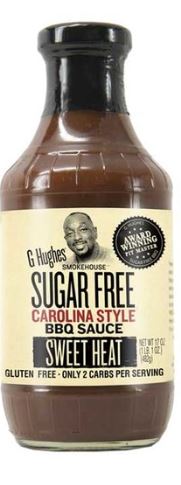 G HUGHES: Carolina Style Sweet Heat BBQ Sauce, 17 oz - 0026825000162