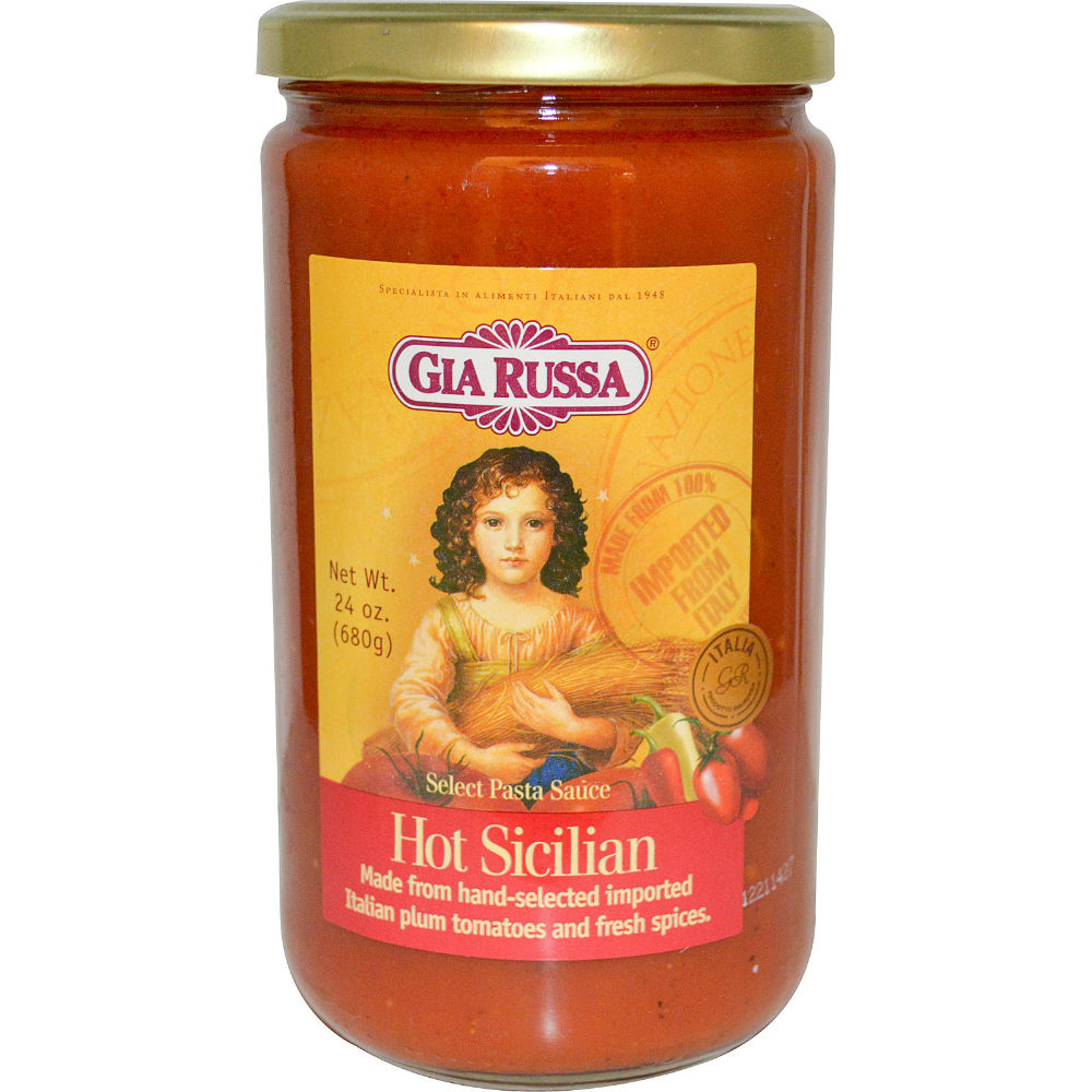 GIA RUSSA: Hot Sicilian Pasta Sauce, 24 oz - 0026825008922