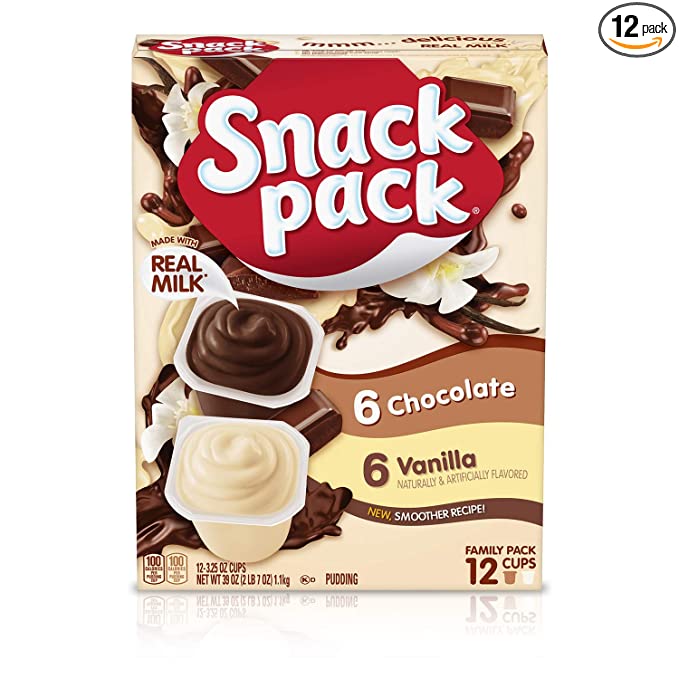 Chocolate, Vanilla Pudding, Chocolate, Vanilla - 027000419267