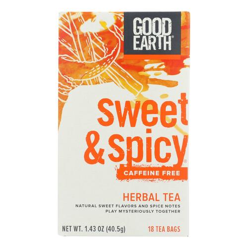 GOOD EARTH: Original Tea Caffeine Free Sweet & Spicy Blend, 18 bg - 0027018301356