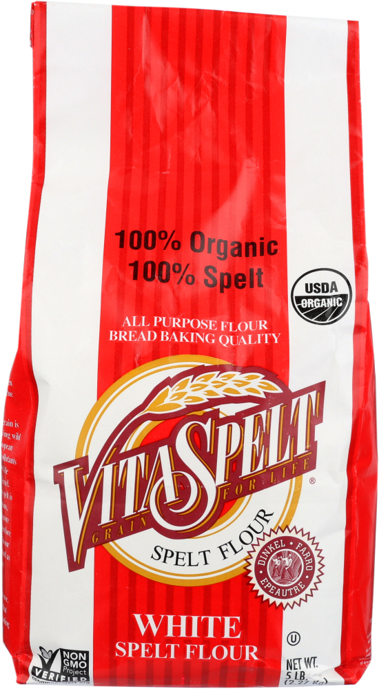 VITA SPELT: Organic White Spelt Flour, 5 lb - 0027064594214