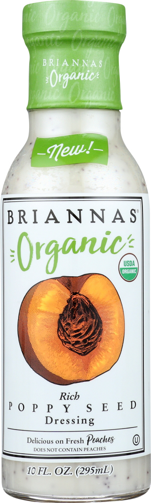 BRIANNAS: Organic Rich Poppy Seed Dressing, 10 oz - 0027271103018