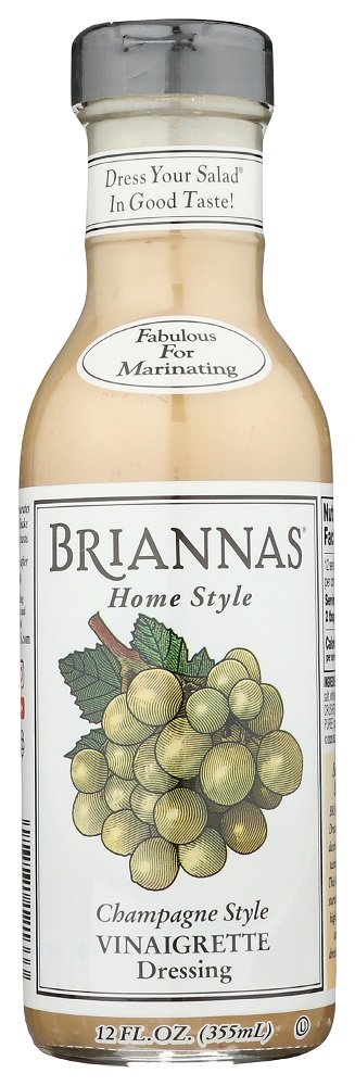 BRIANNA’S: Champagne Style Vinaigrette Dressing, 12 oz - 0027271121333