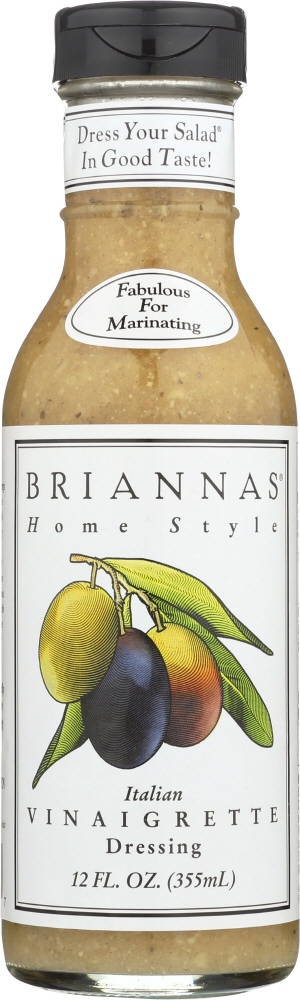 BRIANNAS DRESSING: Home Style Italian Vinaigrette, 12 oz - 0027271121357