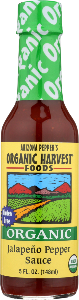 Organic Harvest Pepper Sauce - Organic Jalapeno - Case Of 12 - 5 Oz. - 0027328120005