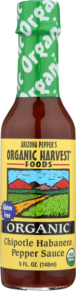 Organic Harvest Pepper Sauce - Chipotle Habanero - Case Of 12 - 5 Oz. - 0027328120500