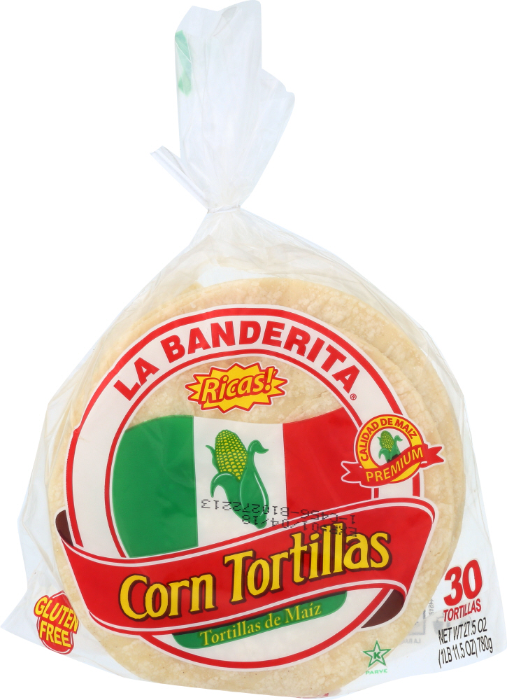 LA BANDERITA: Tortila Corn 30 ct, 27.5 oz - 0027331000608