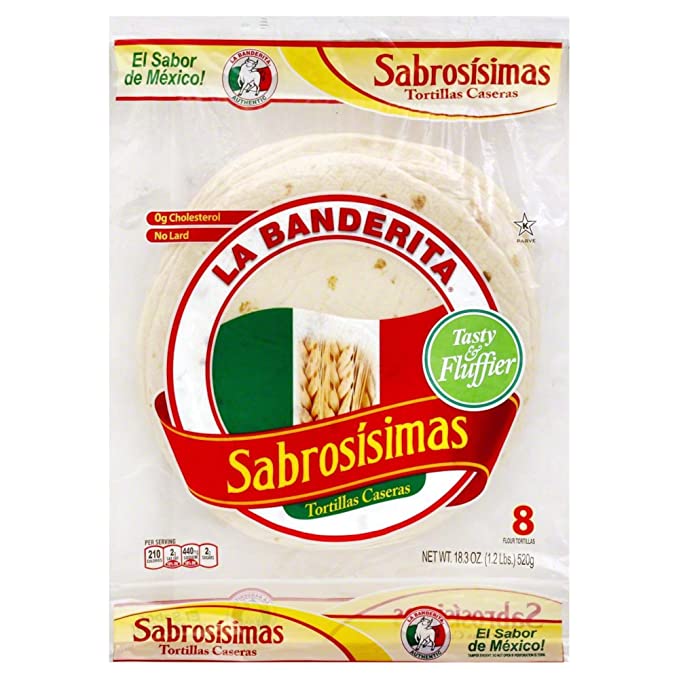 La Banderita Sabrosisimas Tortillas, 8 oz - 027331011468